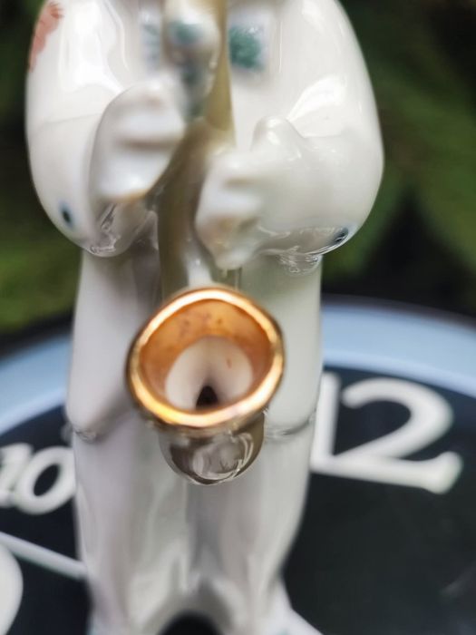 Porcelanowa figurka Saksofonista Rzadko spotykana ZSRR Połonne