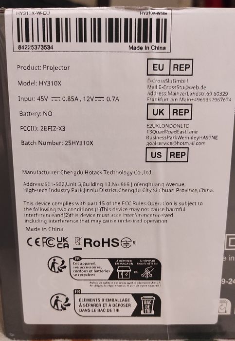 Проектор Magcubic HY310X 4K Full HD 1080P 420ANSI Android 11(оригинал)