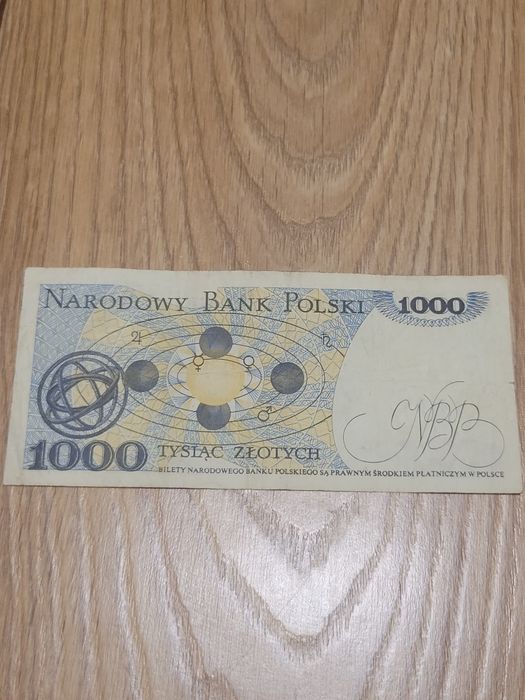 Banknot 1000 zł z 1 czerwca 1982