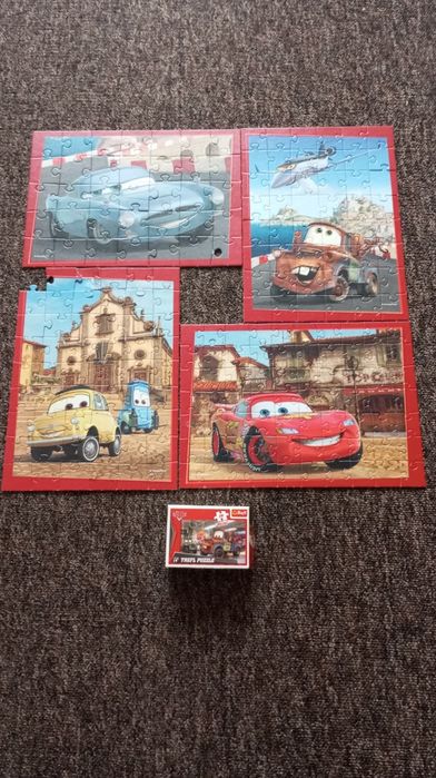 Puzzle bajka Auta Pixar 5 zestawów