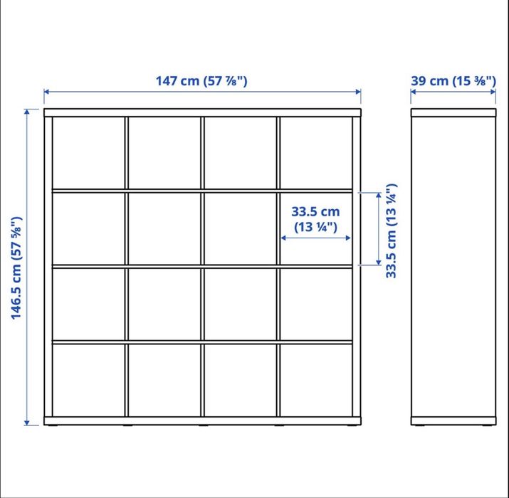 Kallax ikea 4x3 como novo