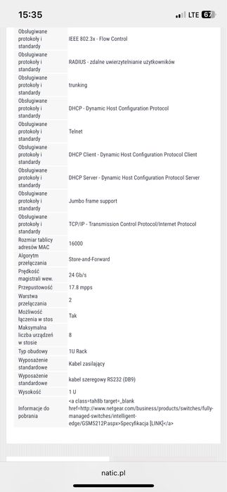 Switch poe NETGEAR GSM5212P-100nes