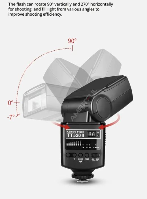 Спалах Godox TT520 II + синхронізатор+ розсіювач-відбивач‼️Гарантія Магазин
