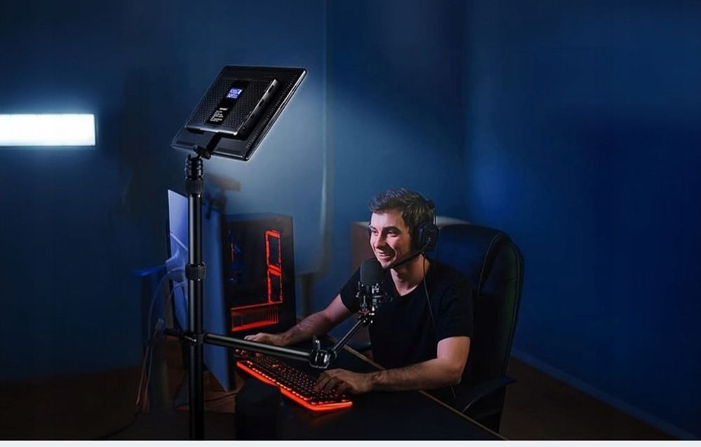 Neewer Dwuramienny Statyw Uchwyt Biurkowy Na Mikrofon Kamerę Oświetlen