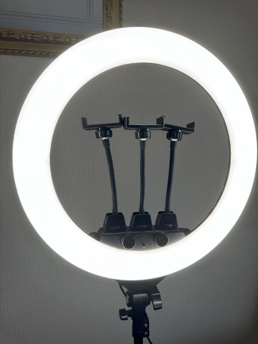 Кільцева лампа 10000 режимів три штативи, максимальна висота 240см