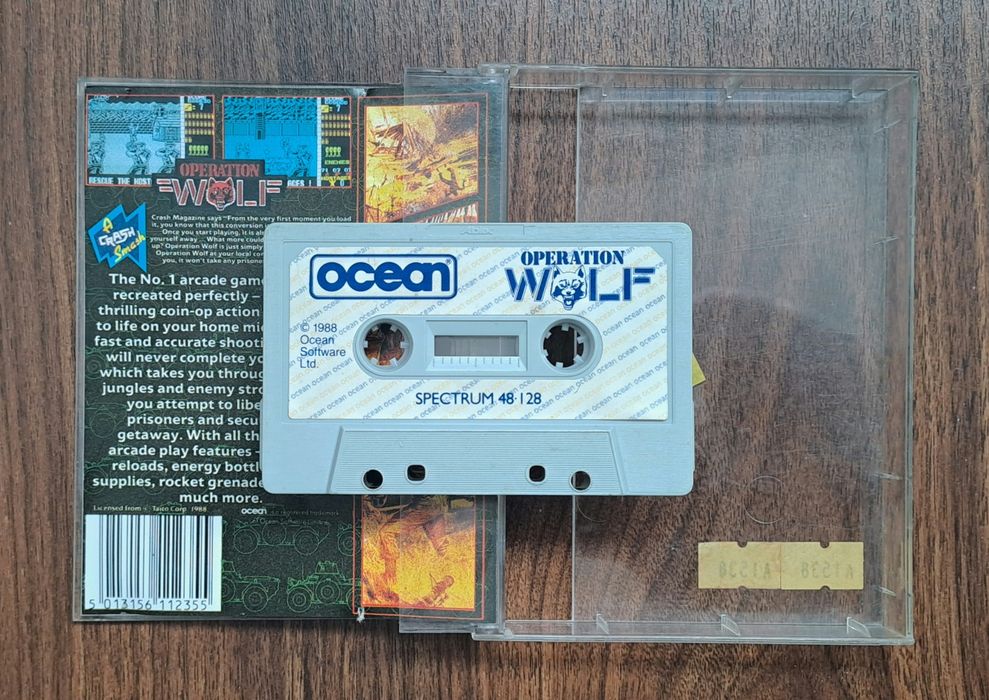 Jogo cassete K7 Operation Wolf Sinclair ZX Spectrum (original