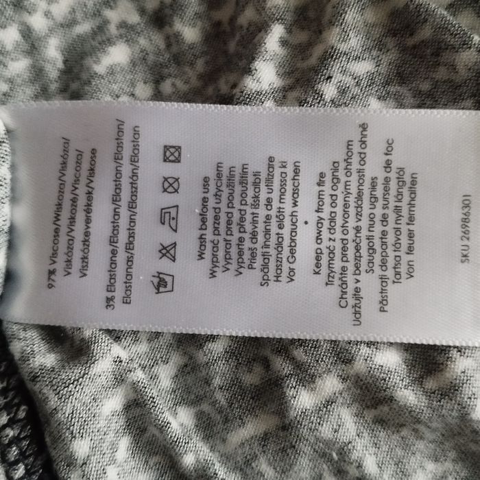 Narzutka blezer czarno-biały rękaw 3/4 rozmiar XS