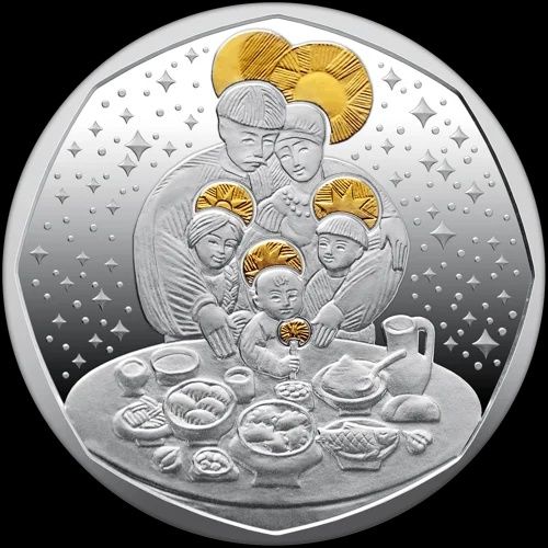 Монета Дух Різдва 10 гривень срібло