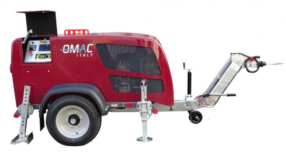 Hydrauliczna wciągarka linowa do kabli OMAC UP30 - 30 kN 3 t KABLÓWKA