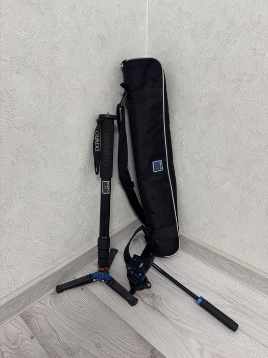 Монопод Benro A38TD для прфесійної фото та відеозйомки