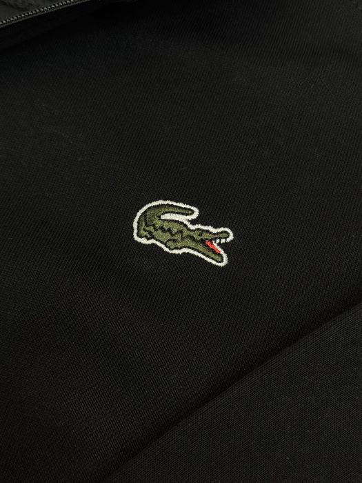 Полузамок Lacoste чорний чоловічий Полузамок Лакост 1/3 зип зіпка