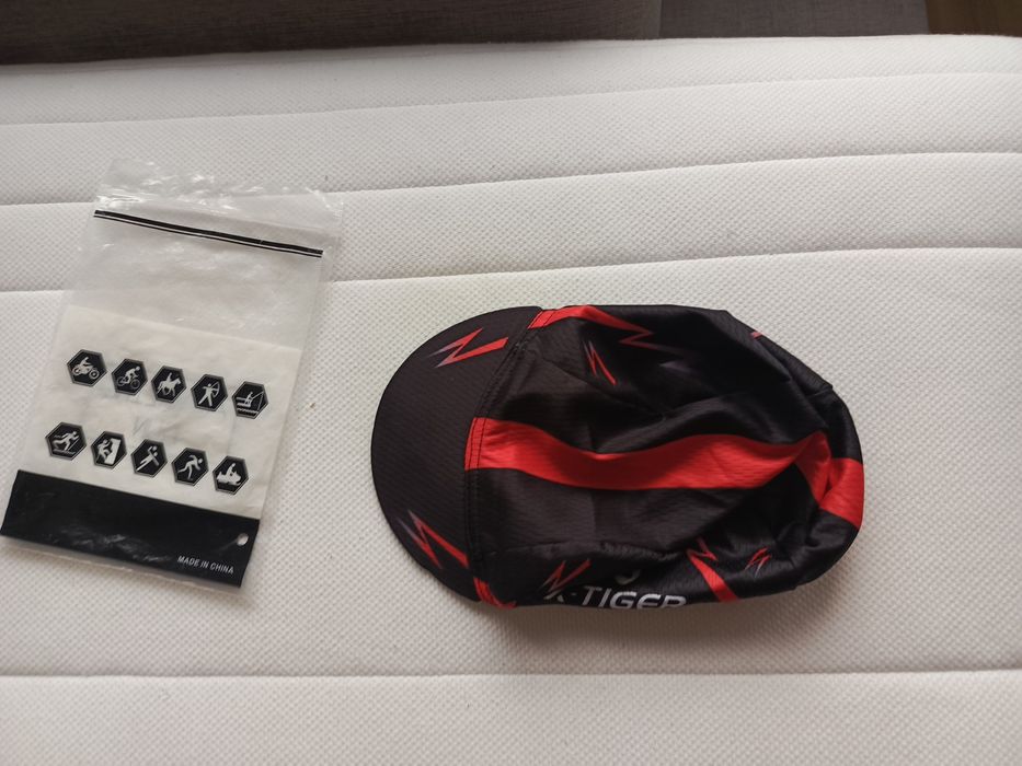X-Tiger:nowa typowa męska czapeczka rowerowa/one size/pod kask lub bez