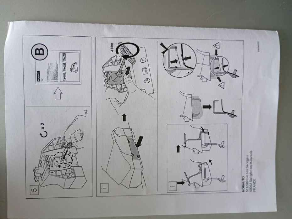 Kit fixação barras tejadilho