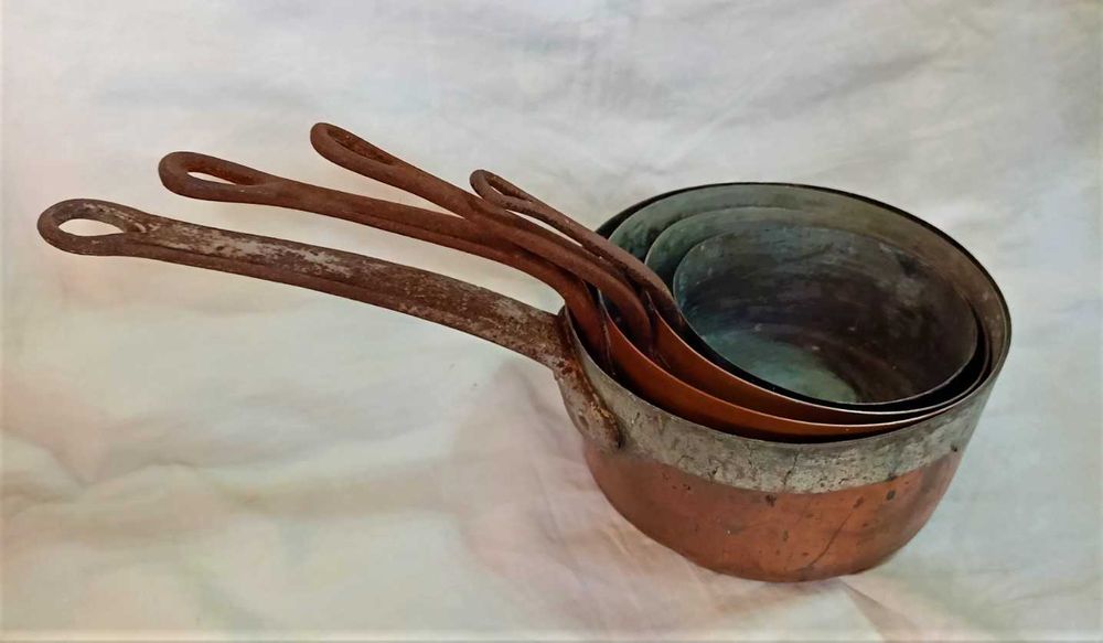 Conjunto 4 Tachos Cobreados