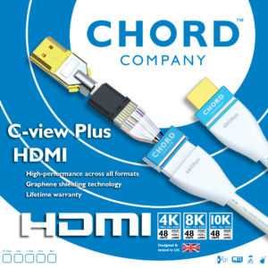 Chord C-VIEW Plus - Kabel HDMI 48Gbps 8K/  3 m najnowsza wersja !!!