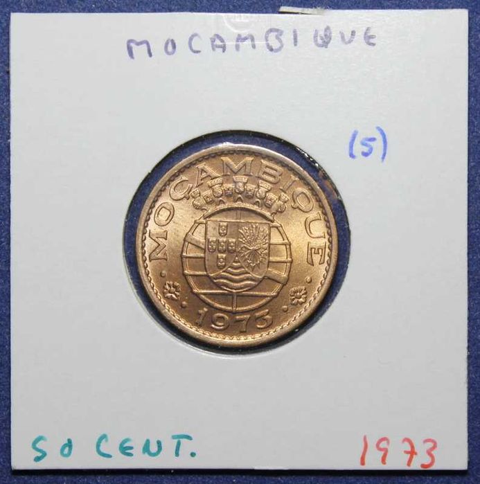 Moeda 50 Centavos 1973 Moçambique - NOVA