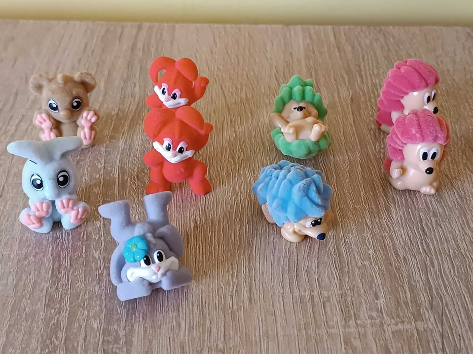 Figurki z Kinder niespodzianki, Sponge Bob, zwierzątka, Kung Fu Panda