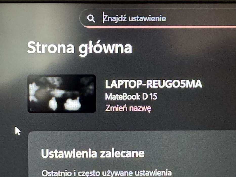 Laptop w stanie idealnym matebook d15 huawei