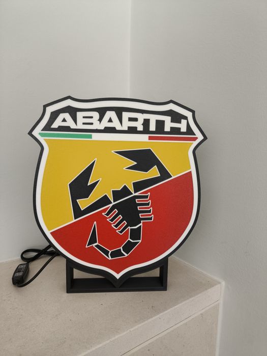 Logo Fiat Abarth led rgb