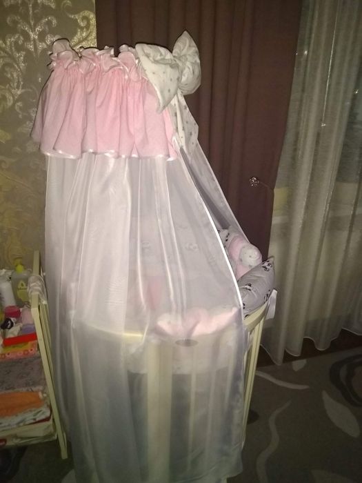 ЦІНА за все! 9 в 1. SMART BED OVAL + матрас трансформер + постіль...