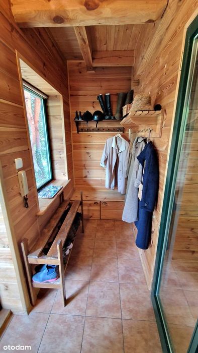 Wyjątkowy drewniany dom pod Warszawą działka 2700m2