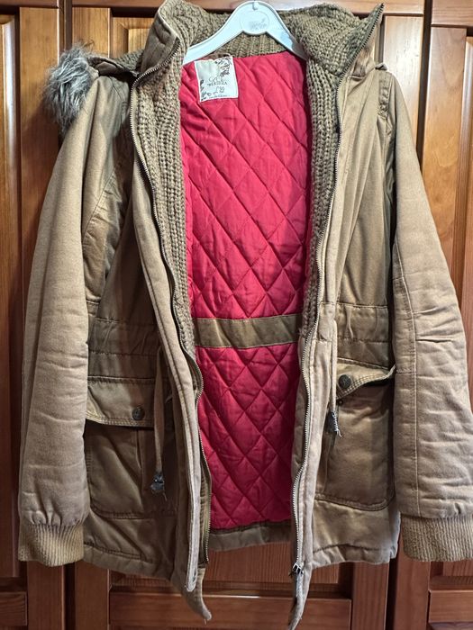 Casaco quente castanho