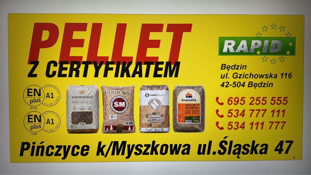 Sprzedam pellet drzewny certyfikat A1