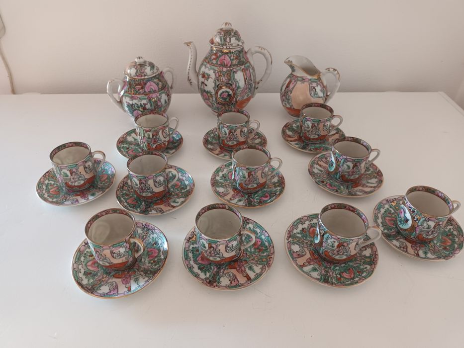 Serviço de Café de Louça Chinesa