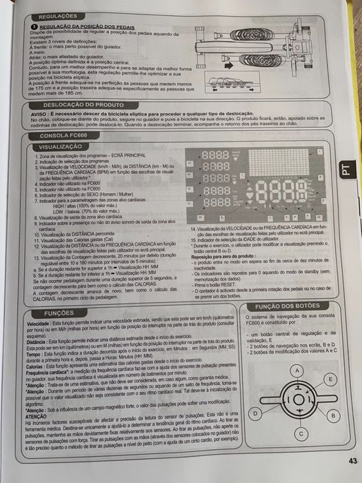 Bicicleta Eliptica como nova.
