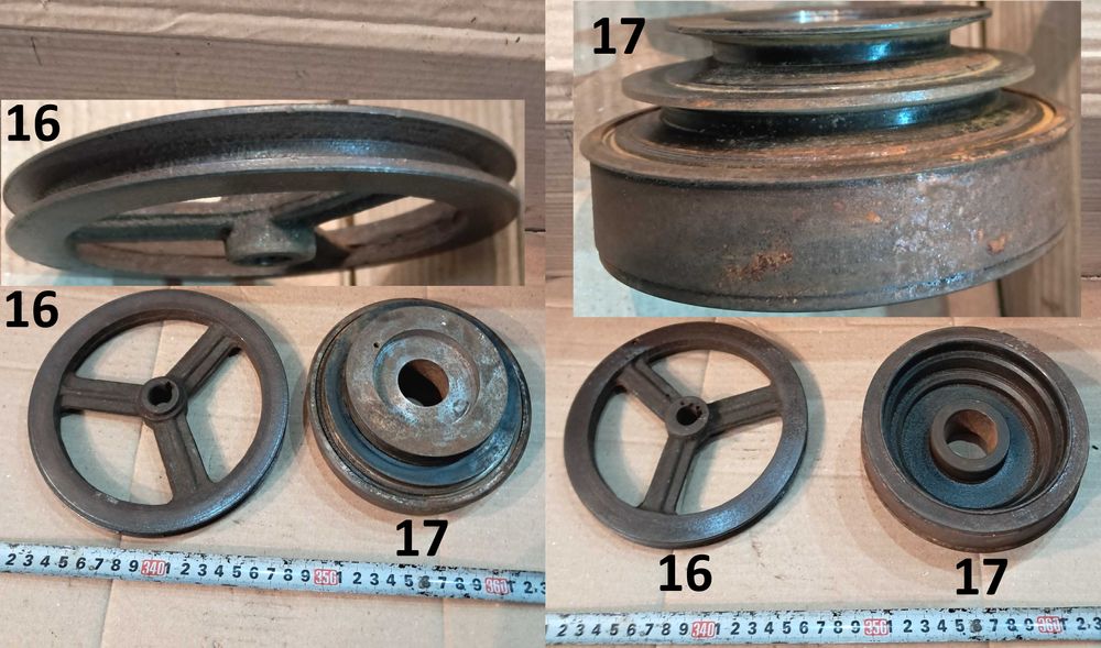 Шків 105, 110, 120 134, 136, 140, 152, 160, 185, 187, 100, 260 мм Шкив