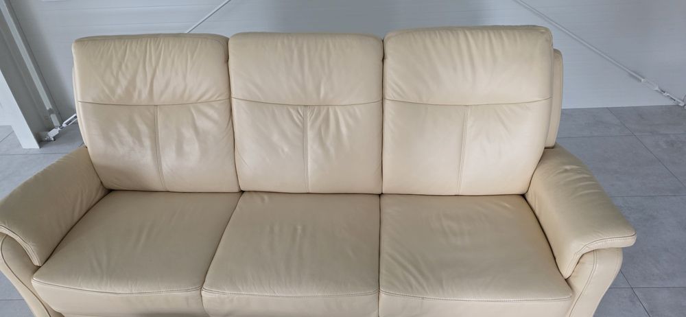 Kanapa,sofa skórzana jasna