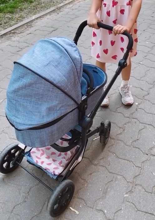 Wózek dla Lalki 2w1 głęboki spacerówka