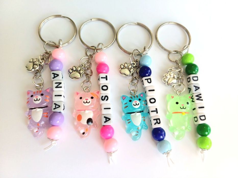 Breloczek imienny Kotek