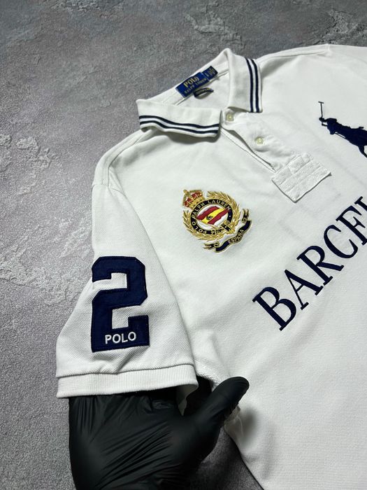 Дефект Легит Поло футболка Ralph Lauren Big Pony Barcelona Chief Keef