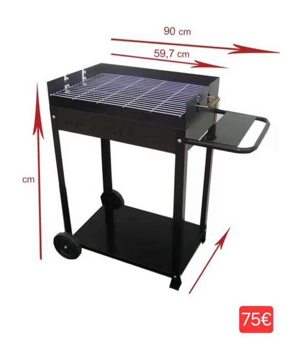 Grelhador, fogareiro, churrasqueira a Carvão