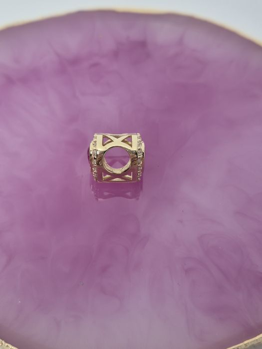 Nowy złoty charms do bransoletek typu Pandora,kolorowe serce