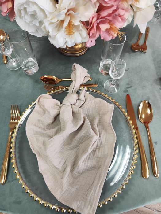 Serwetka muślinowa na wesele,event wynajem