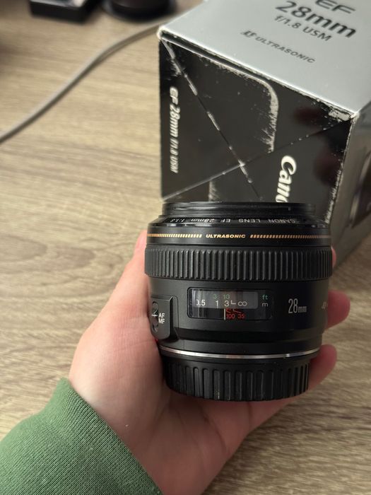 Об'єктив Canon EF 28mm f/1.8 USM фікс, автофокус
