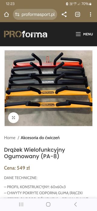 Drążek do podciągania PROFORMA