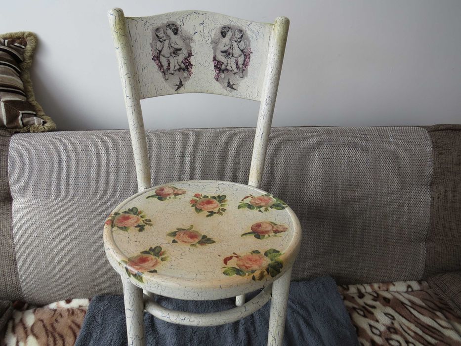 Krzesła kuchenne z PRL używane 3 szt