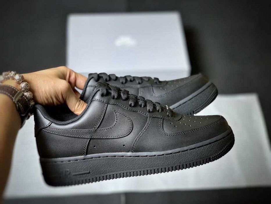 Buty sportowe Nike_Air_Force_1_Low_07_black_Gum Rozmiar.37.5