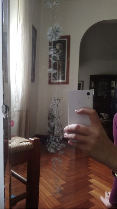 Antique mirror with unique shape64551786155009122