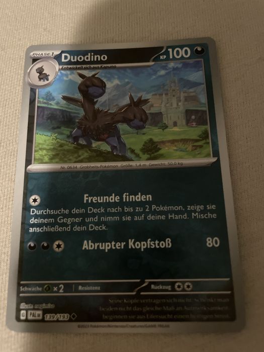 Karta pokemon duodino.