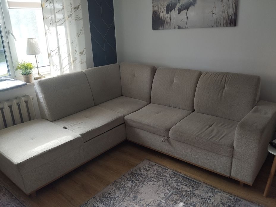 Narożnik prawy z funkcją spania.Za darmo.