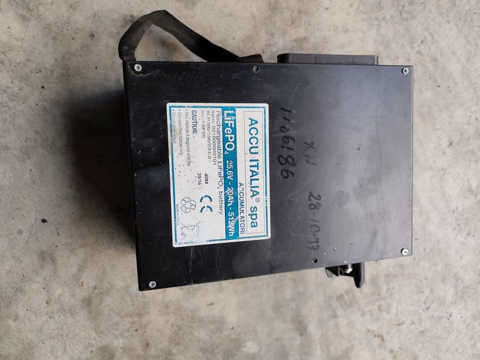 Bateria LiFePO4 25,6V 20Ah 512Wh do szorowarki WETROK