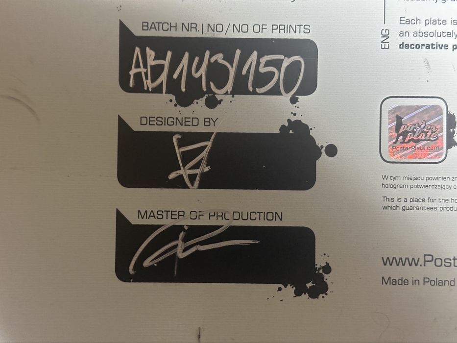 Tablica - Poster Plate "Po Skończonej Pracy ..." PRL