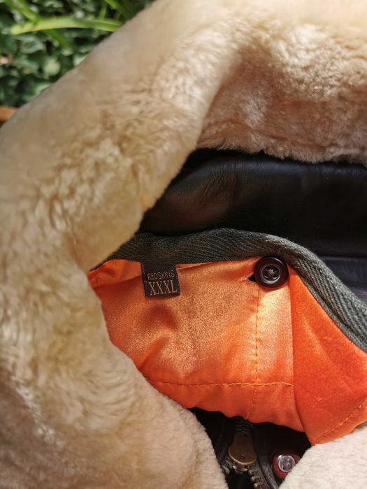 REDSKINS Oryginalna kurtka skórzana Pilotka BOMBERKA XXXL JAK NOWA