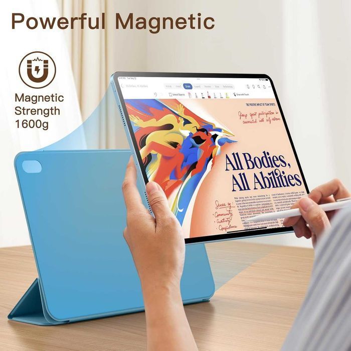 ESR Rebound Magnetic etui iPad Air 11 2024 iPad Air 6/5/4 niebieskie