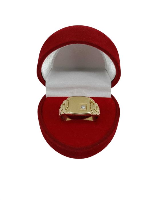 ZŁOTY Sygnet Z Diamentem 5,44G R.24