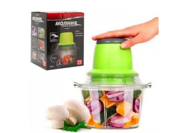 Кухонный измельчитель с двухъярусным лезвием